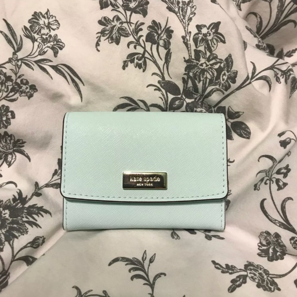 Kate Spade Soft Aqua Cardholder NWT